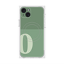 プレミアムスクエアケース with MagSafe［ オリジナル - initial two tone - O green ］