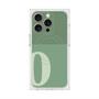 プレミアムスクエアケース with MagSafe［ オリジナル - initial two tone - O green ］
