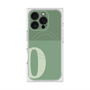 プレミアムスクエアケース with MagSafe［ オリジナル - initial two tone - O green ］