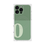 プレミアムスクエアケース with MagSafe［ オリジナル - initial two tone - O green ］
