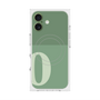 プレミアムスクエアケース with MagSafe［ オリジナル - initial two tone - O green ］