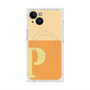 プレミアムスクエアケース with MagSafe［ オリジナル - initial two tone - P orange ］