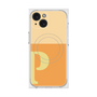 プレミアムスクエアケース with MagSafe［ オリジナル - initial two tone - P orange ］