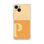 プレミアムスクエアケース with MagSafe［ オリジナル - initial two tone - P orange ］