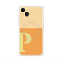 プレミアムスクエアケース with MagSafe［ オリジナル - initial two tone - P orange ］