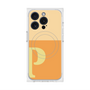 プレミアムスクエアケース with MagSafe［ オリジナル - initial two tone - P orange ］