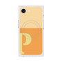 プレミアムスクエアケース with MagSafe［ オリジナル - initial two tone - P orange ］