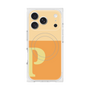 プレミアムスクエアケース with MagSafe［ オリジナル - initial two tone - P orange ］