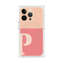 プレミアムスクエアケース with MagSafe［ オリジナル - initial two tone - P pink ］