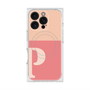 プレミアムスクエアケース with MagSafe［ オリジナル - initial two tone - P pink ］