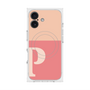 プレミアムスクエアケース with MagSafe［ オリジナル - initial two tone - P pink ］