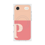 プレミアムスクエアケース with MagSafe［ オリジナル - initial two tone - P pink ］