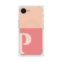 プレミアムスクエアケース with MagSafe［ オリジナル - initial two tone - P pink ］