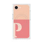 プレミアムスクエアケース with MagSafe［ オリジナル - initial two tone - P pink ］
