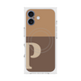 プレミアムスクエアケース with MagSafe［ オリジナル - initial two tone - P brown ］