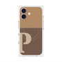 プレミアムスクエアケース with MagSafe［ オリジナル - initial two tone - P brown ］