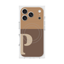 プレミアムスクエアケース with MagSafe［ オリジナル - initial two tone - P brown ］