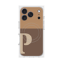 プレミアムスクエアケース with MagSafe［ オリジナル - initial two tone - P brown ］