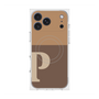 プレミアムスクエアケース with MagSafe［ オリジナル - initial two tone - P brown ］
