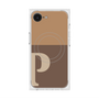 プレミアムスクエアケース with MagSafe［ オリジナル - initial two tone - P brown ］