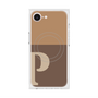 プレミアムスクエアケース with MagSafe［ オリジナル - initial two tone - P brown ］