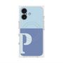 プレミアムスクエアケース with MagSafe［ オリジナル - initial two tone - P blue ］