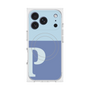 プレミアムスクエアケース with MagSafe［ オリジナル - initial two tone - P blue ］