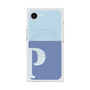 プレミアムスクエアケース with MagSafe［ オリジナル - initial two tone - P blue ］