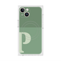 プレミアムスクエアケース with MagSafe［ オリジナル - initial two tone - P green ］