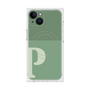 プレミアムスクエアケース with MagSafe［ オリジナル - initial two tone - P green ］