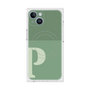 プレミアムスクエアケース with MagSafe［ オリジナル - initial two tone - P green ］