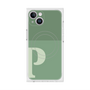 プレミアムスクエアケース with MagSafe［ オリジナル - initial two tone - P green ］