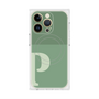 プレミアムスクエアケース with MagSafe［ オリジナル - initial two tone - P green ］