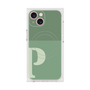 プレミアムスクエアケース with MagSafe［ オリジナル - initial two tone - P green ］
