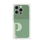 プレミアムスクエアケース with MagSafe［ オリジナル - initial two tone - P green ］