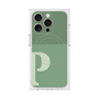 プレミアムスクエアケース with MagSafe［ オリジナル - initial two tone - P green ］