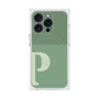 プレミアムスクエアケース with MagSafe［ オリジナル - initial two tone - P green ］