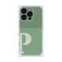 プレミアムスクエアケース with MagSafe［ オリジナル - initial two tone - P green ］