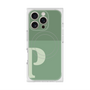 プレミアムスクエアケース with MagSafe［ オリジナル - initial two tone - P green ］