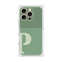 プレミアムスクエアケース with MagSafe［ オリジナル - initial two tone - P green ］