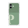 プレミアムスクエアケース with MagSafe［ オリジナル - initial two tone - P green ］