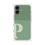 プレミアムスクエアケース with MagSafe［ オリジナル - initial two tone - P green ］