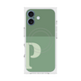 プレミアムスクエアケース with MagSafe［ オリジナル - initial two tone - P green ］