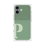 プレミアムスクエアケース with MagSafe［ オリジナル - initial two tone - P green ］
