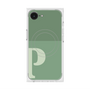 プレミアムスクエアケース with MagSafe［ オリジナル - initial two tone - P green ］