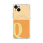 プレミアムスクエアケース with MagSafe［ オリジナル - initial two tone - Q orange ］