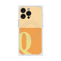 プレミアムスクエアケース with MagSafe［ オリジナル - initial two tone - Q orange ］