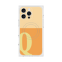 プレミアムスクエアケース with MagSafe［ オリジナル - initial two tone - Q orange ］