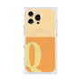 プレミアムスクエアケース with MagSafe［ オリジナル - initial two tone - Q orange ］