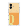 プレミアムスクエアケース with MagSafe［ オリジナル - initial two tone - Q orange ］